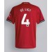 Maillot de foot Manchester United Matthijs de Ligt #4 Domicile vêtements 2025-26 Manches Courtes